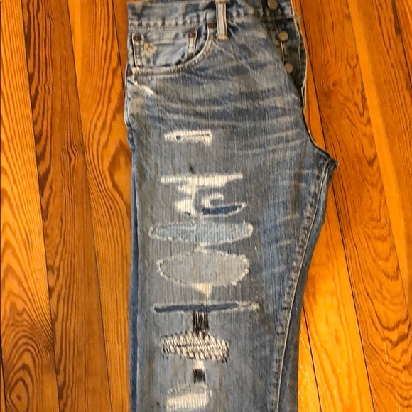 Double RL Boy Fit Sledge Denim. 28” Waist. - Picture 3 of 8